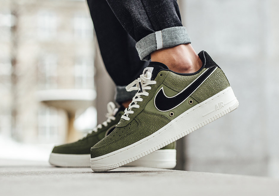 Nike Air Force 1 Palm Green Black Basketball Leaather 3