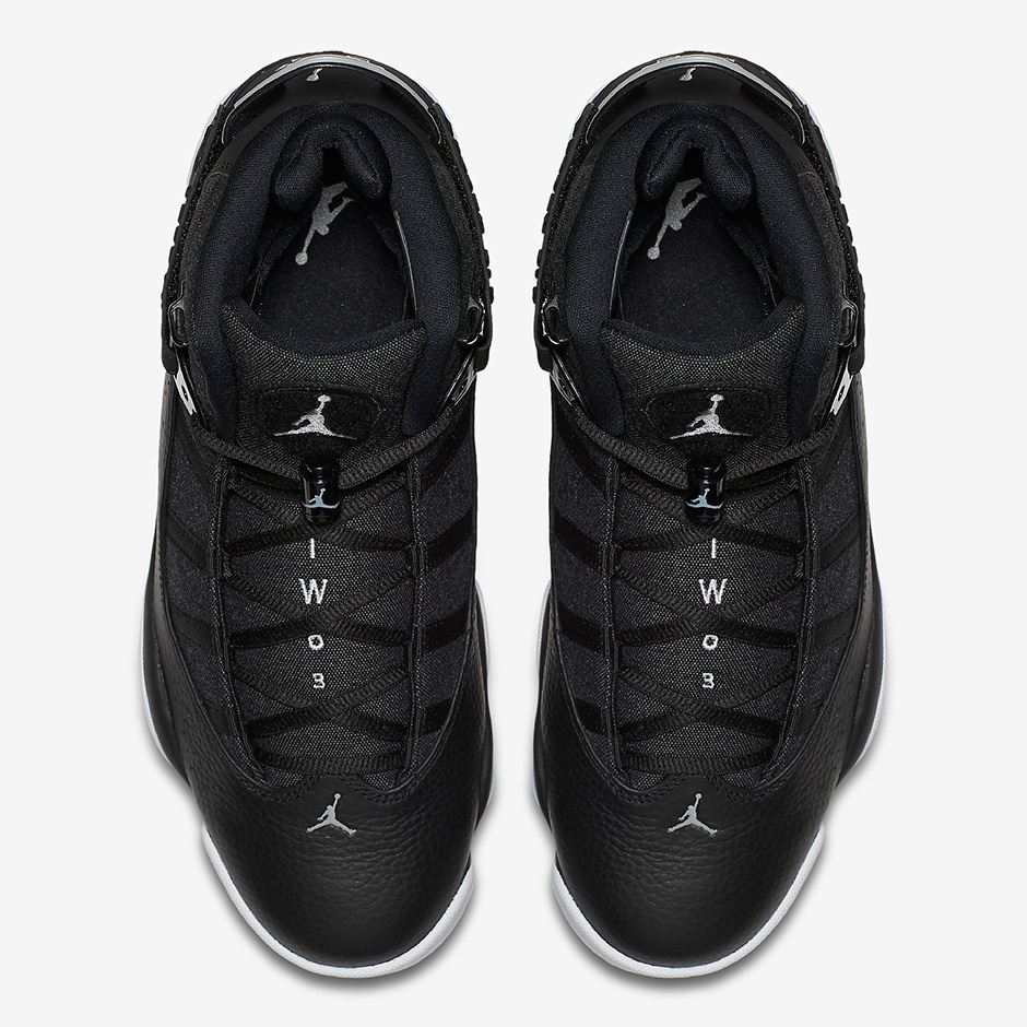 Jordan 6 Rings Black Leather Grey 6