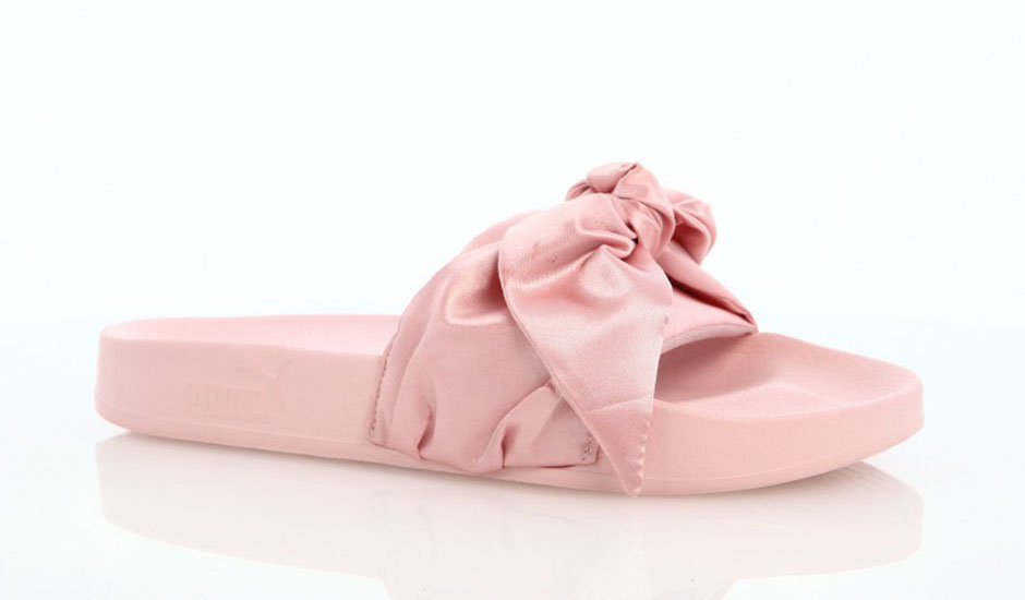Puma Bow Slide Womens Silver Pink