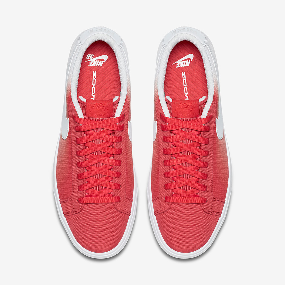 Nike Sb Blazer Vapor Textile Track Red White Fade 2