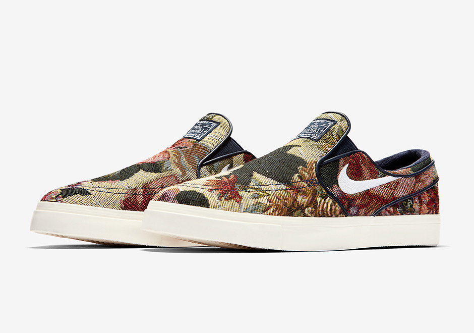 Nike Sb Janoski Slip On Floral 2