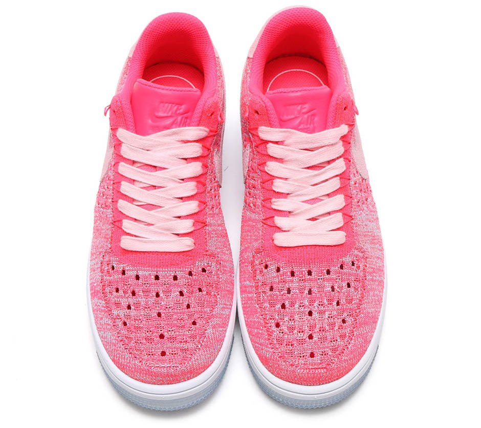 Nike Wmns Air Force 1 Flyknit Low Fuchsia Glow 3