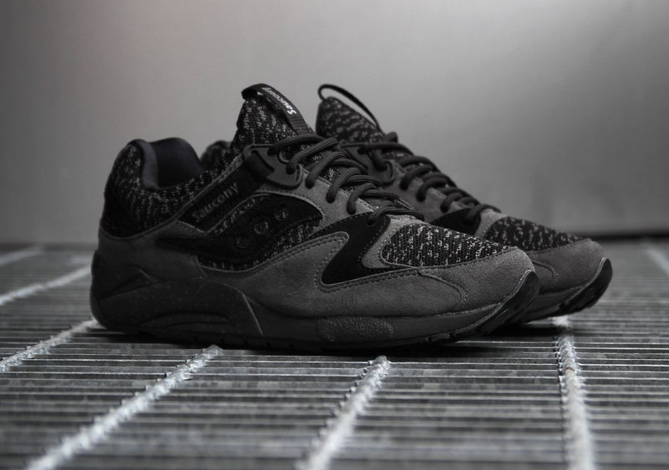 The Saucony GRID 9000 Gets A Yeezy-Like Speckled Knit Upper