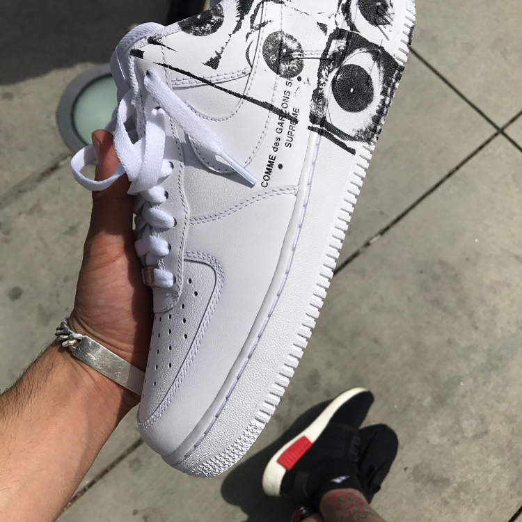 Supreme Cdg Nike Air Force 1 Low Preview 02