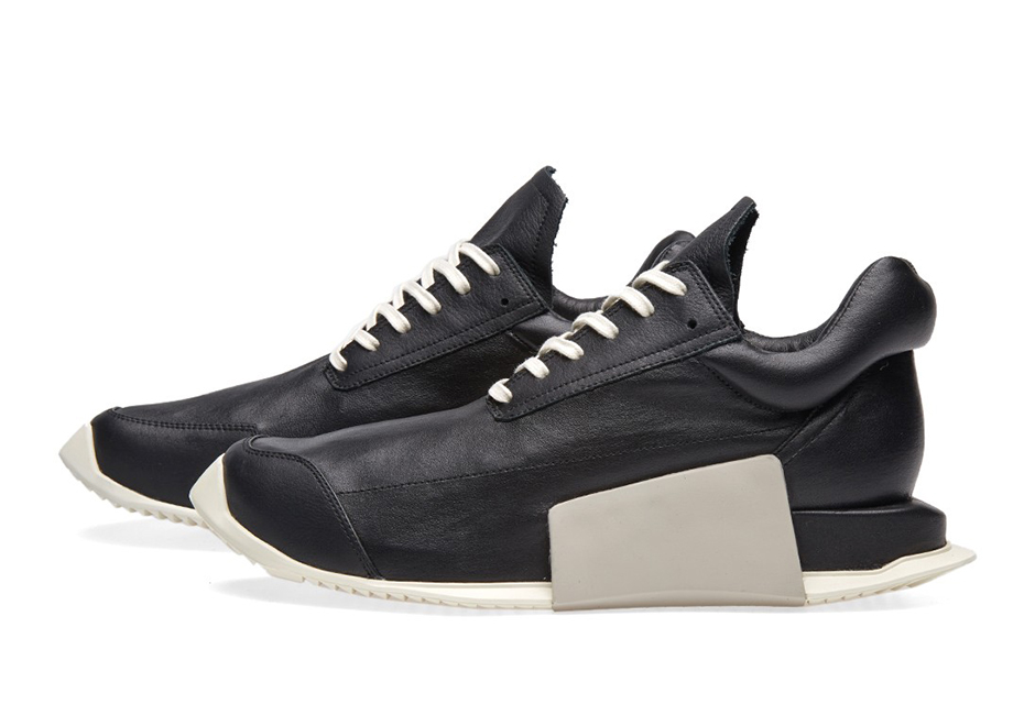 Adidas X Rick Owens Level Runner Boost Black White 02