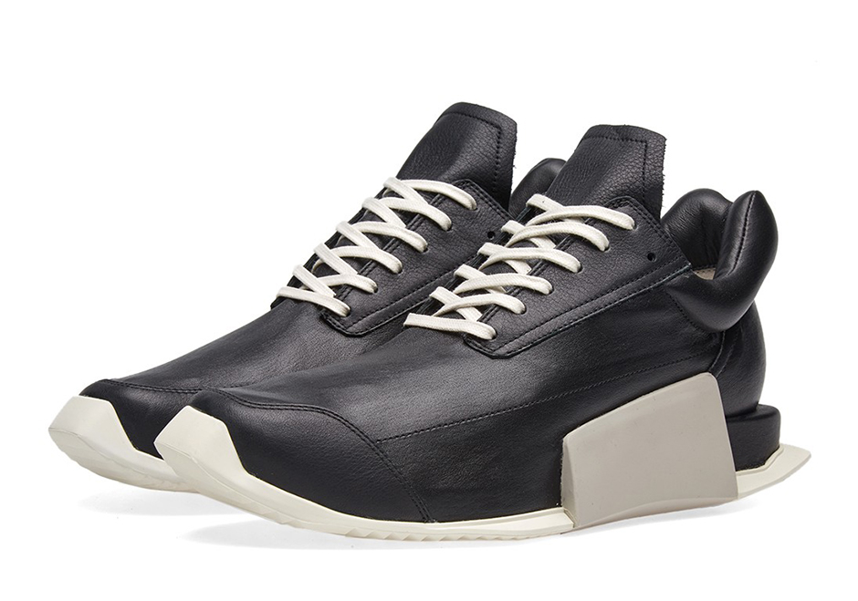 Adidas X Rick Owens Level Runner Boost Black White 03