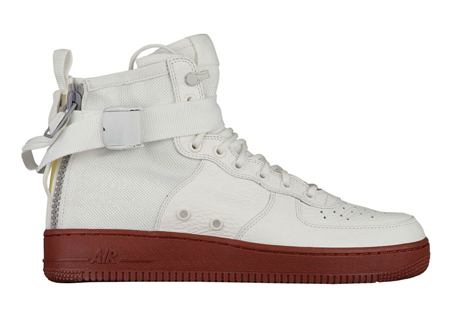Nike Af Af1 Mid White Maroon