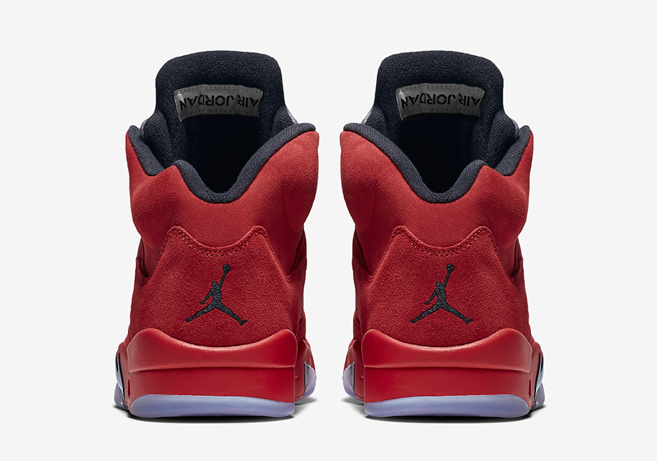 Air Jordan 5 Flight Suit Red Suede Release Date 06
