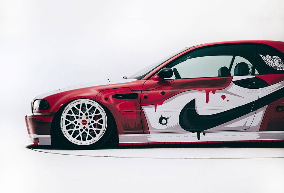 Custom Air Jordan Bmw Red 400ml 5