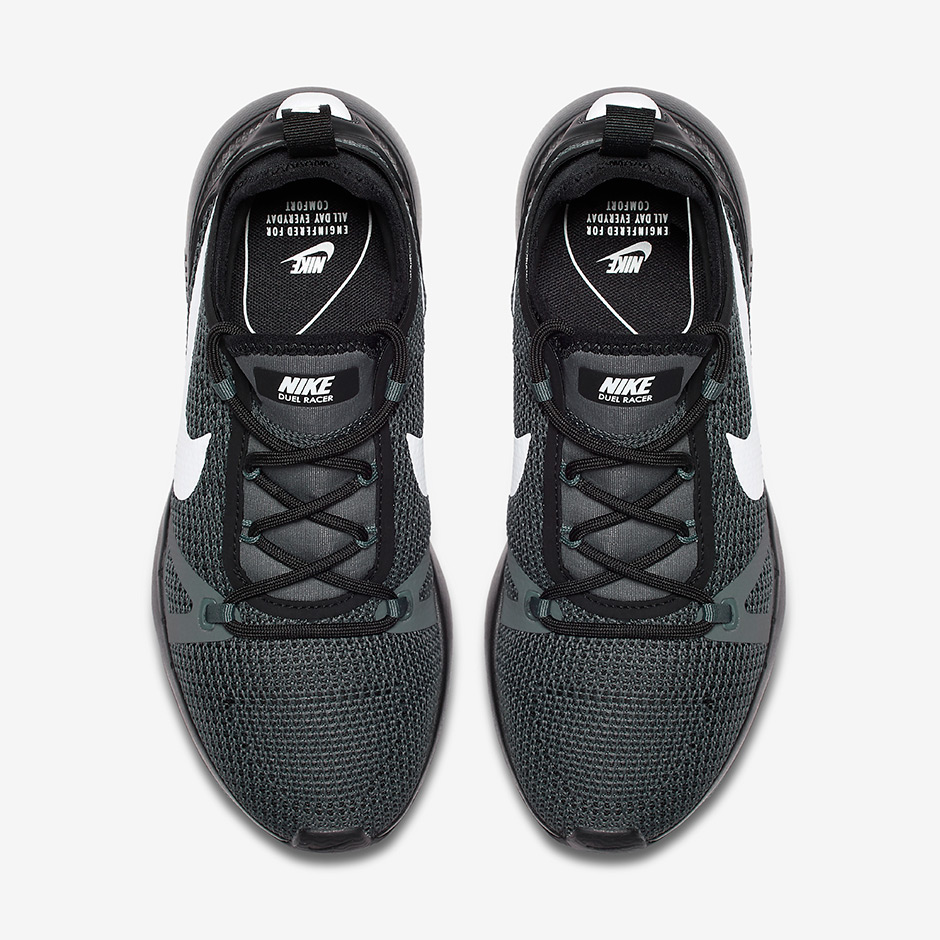 Nike Wmns Duel Racer Black White Dark Grey 4