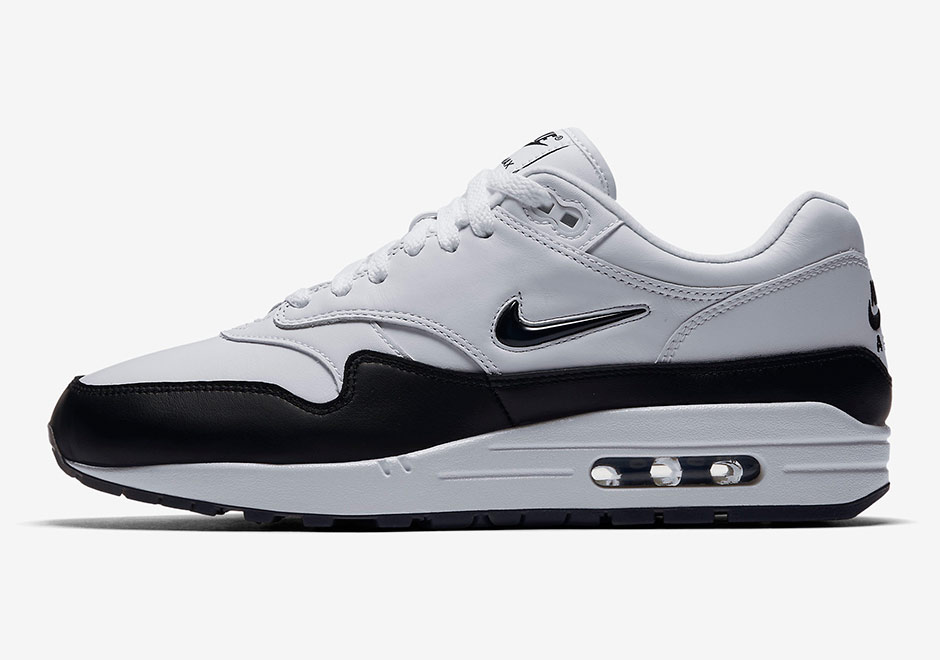 Nike Air Max 1 Jewel White Black 918354 100 2