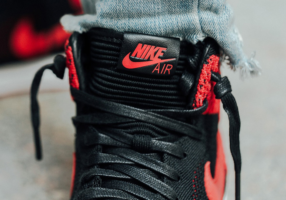 Air Jordan 1 Flyknit Bred Banned On Feet Images 04