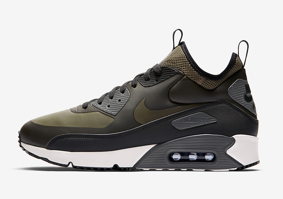 Nike Air Max 90 Sneakerboot Olive Black Grey 924458 300 2