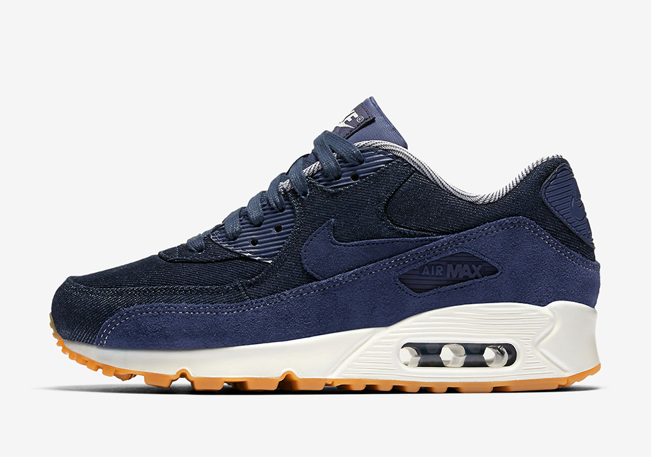 Nike Wmns Air Max 90 Denim Suede Gum 881105 401 02