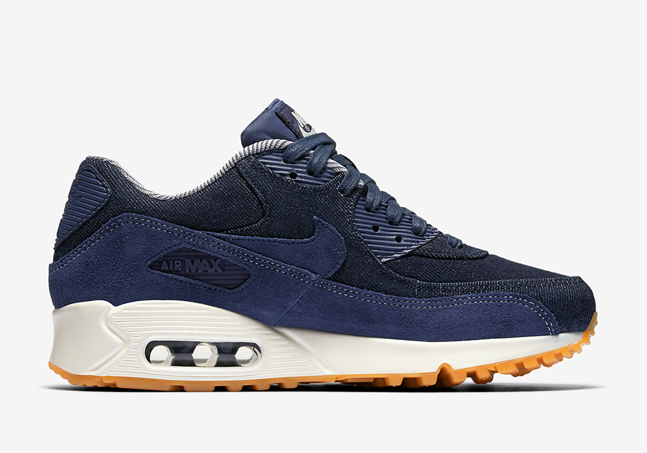 Nike Wmns Air Max 90 Denim Suede Gum 881105 401 03