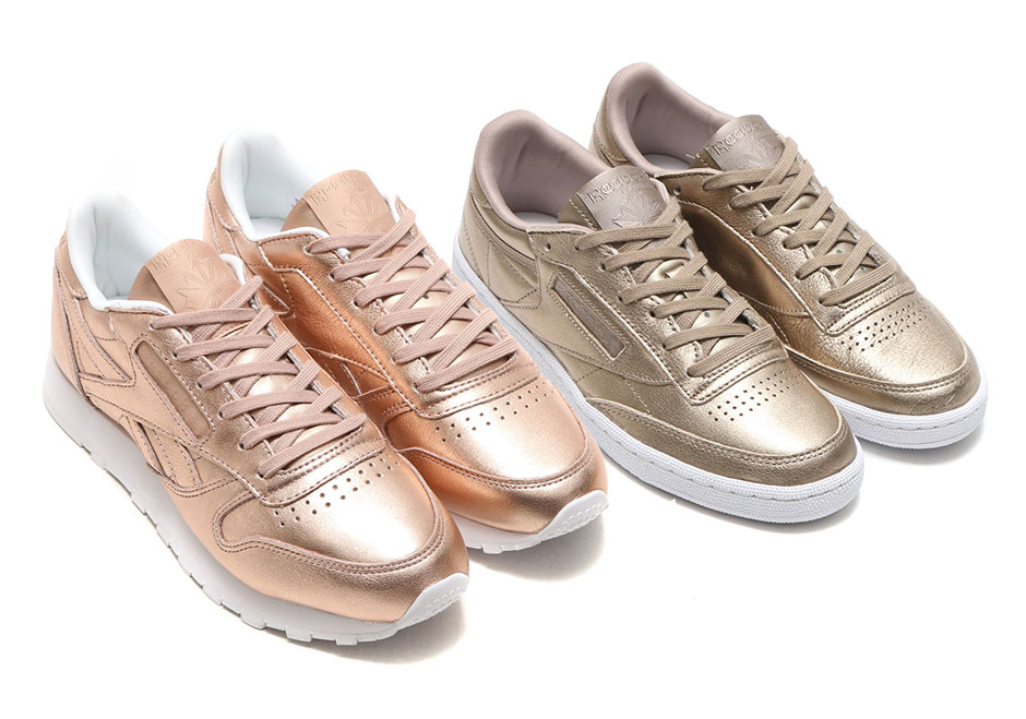 Reebok Adds Two Golden Uppers To Classic Models