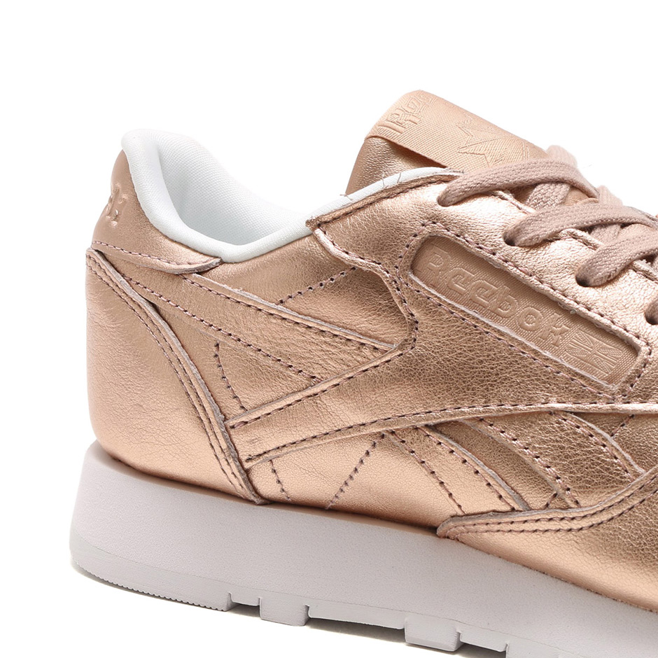 Reebok Classic Leather Metallic Gold Peach Bs7897 8