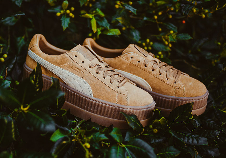 Rihanna Puma Creeper Cleated Wheat 4