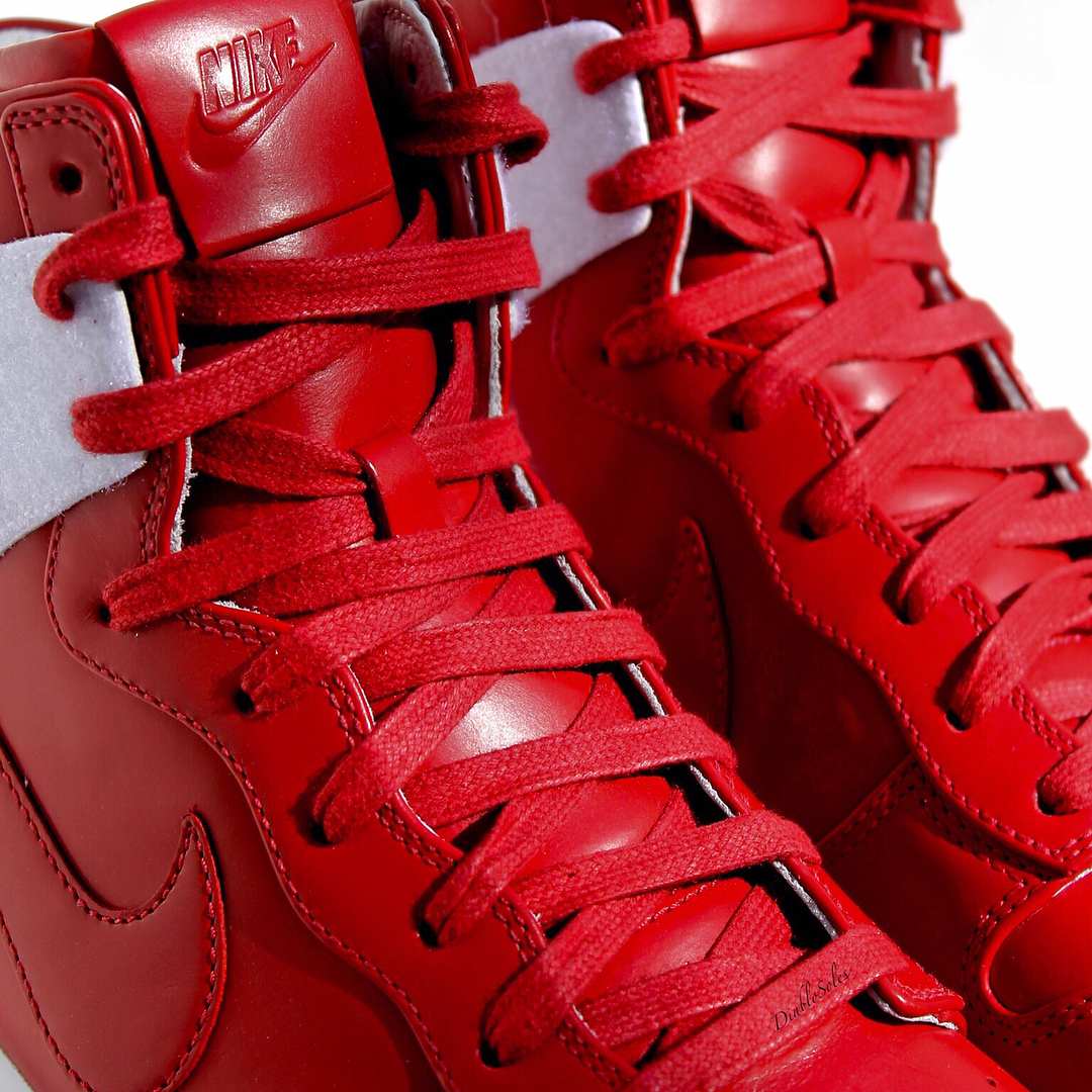 Supreme Nike Sb Dunk High Red Leather Sample 04