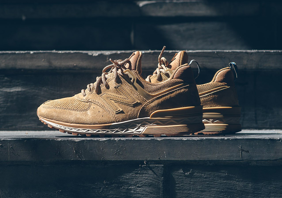 New Balance 574 Sport Ms574ca Ms574cb Tan Olive Suede 2