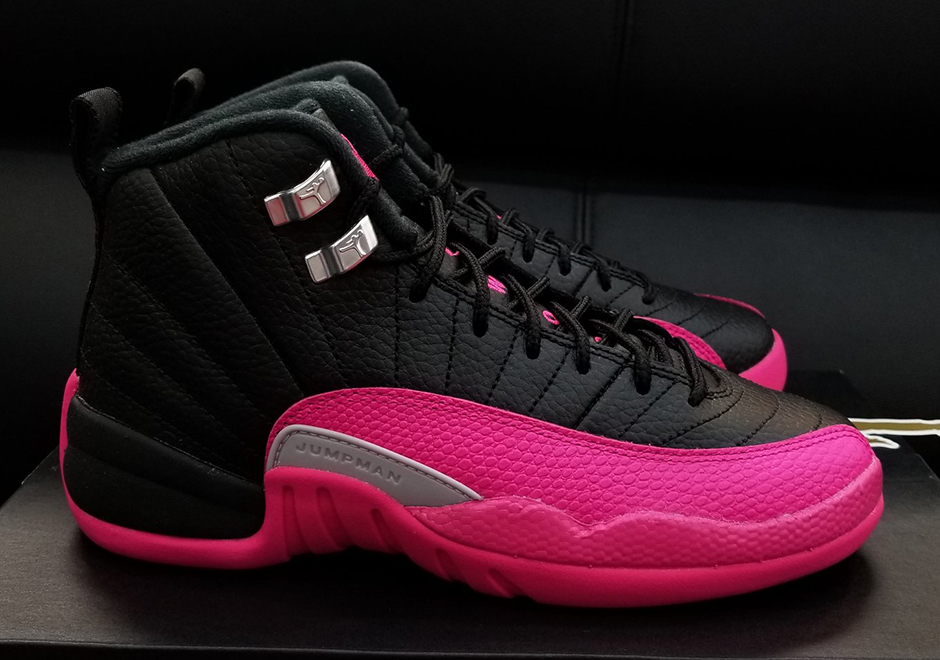 Detailed Look At The Air Jordan 12 “Black/Pink”