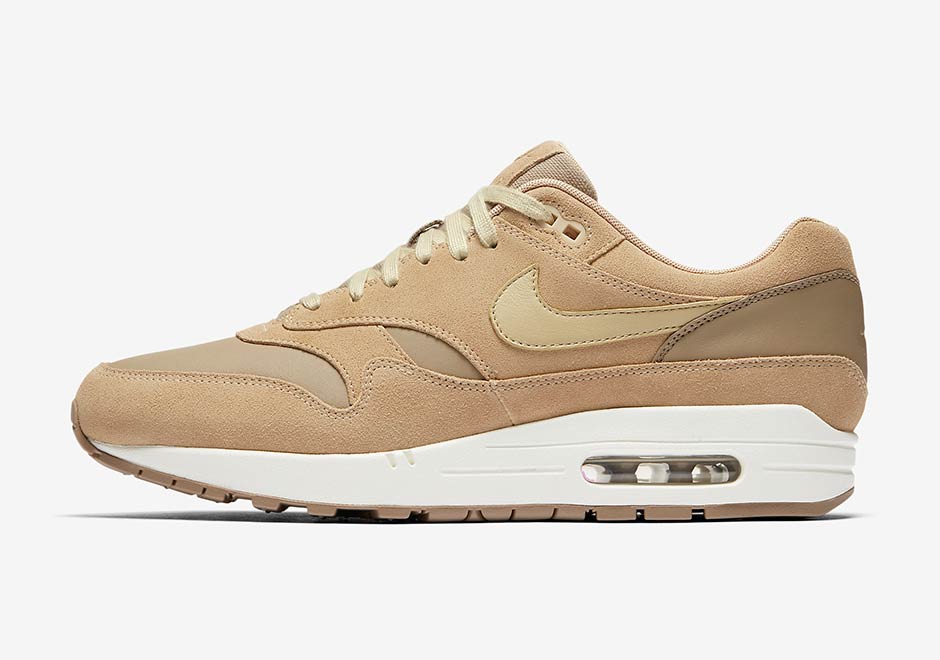 Nike Air Max 1 Premium Khaki Team Gold Mushroom Sail Ah9902 201 2