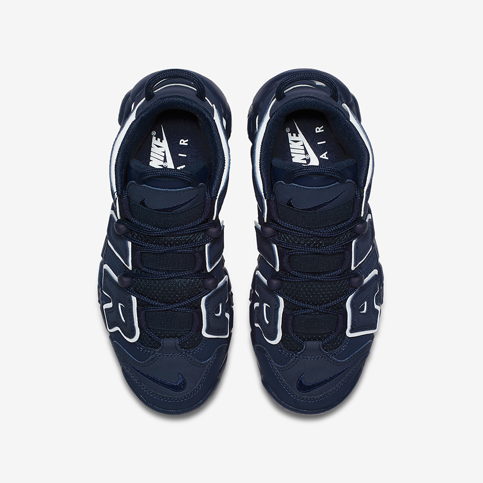 Nike Air More Uptempo Kids Navy White 415082 401 3