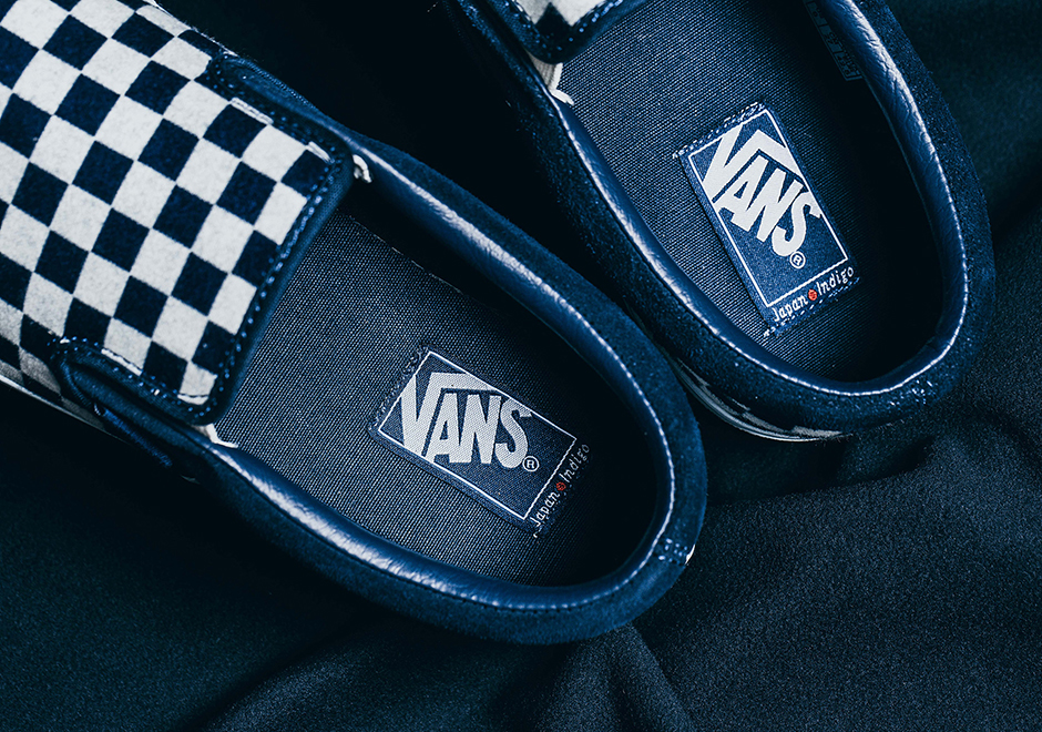 Vans Japan Indigo Checker Slip On 1
