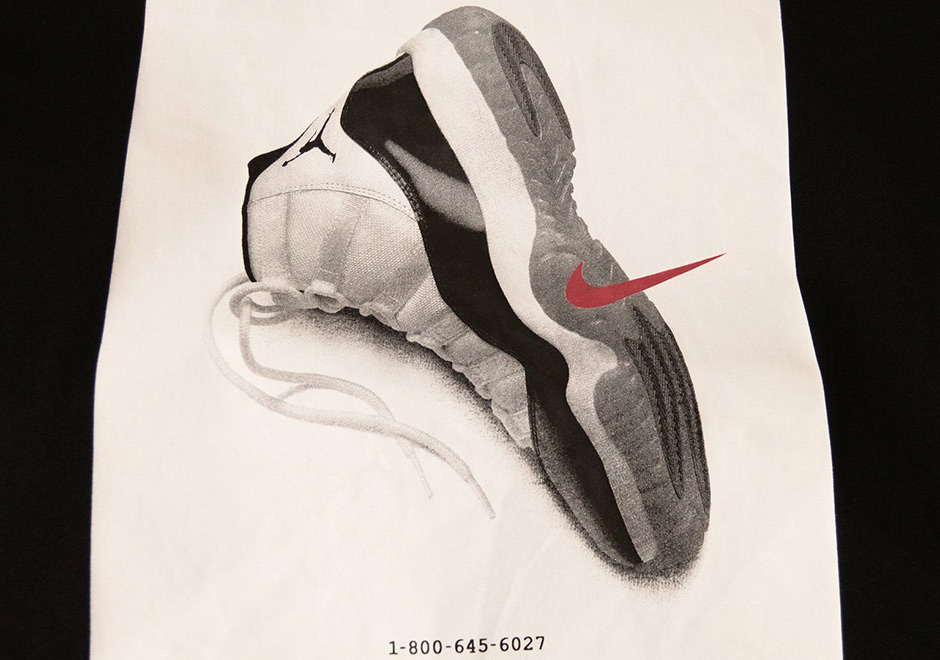 Classic Air Jordan XI Phone Number Ad Revived On T-Shirt