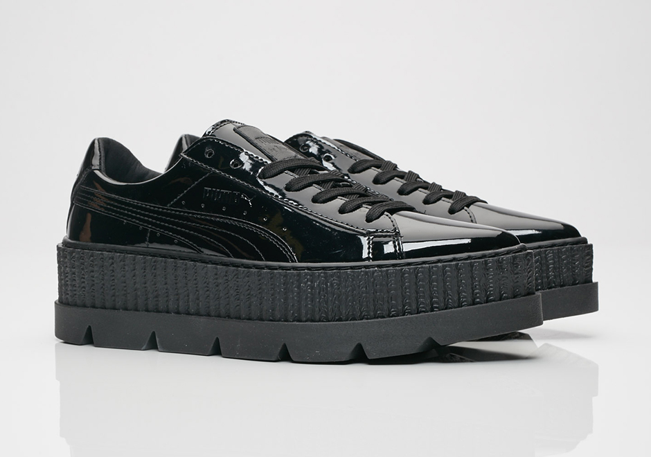 Rihanna Puma Fenty Creeper Patent Pointy Toes Black 1