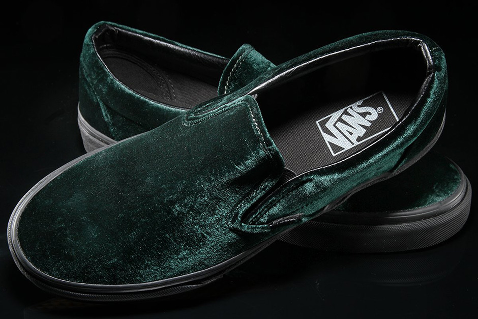 Vans Slip On Velvet Green 2