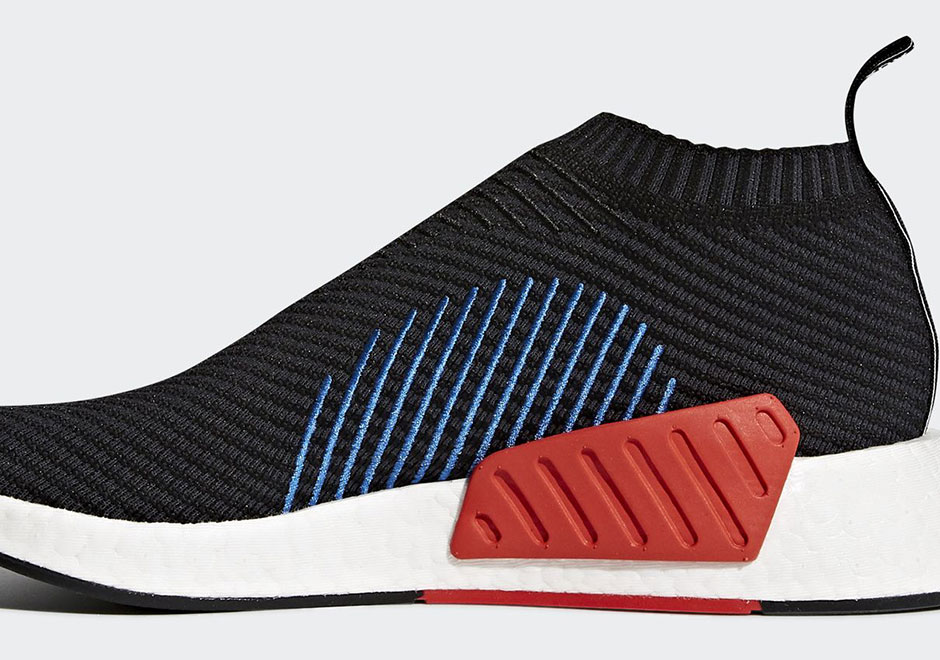adidas NMD CS2 “Core Black” Adds Blue And Orange Detailing