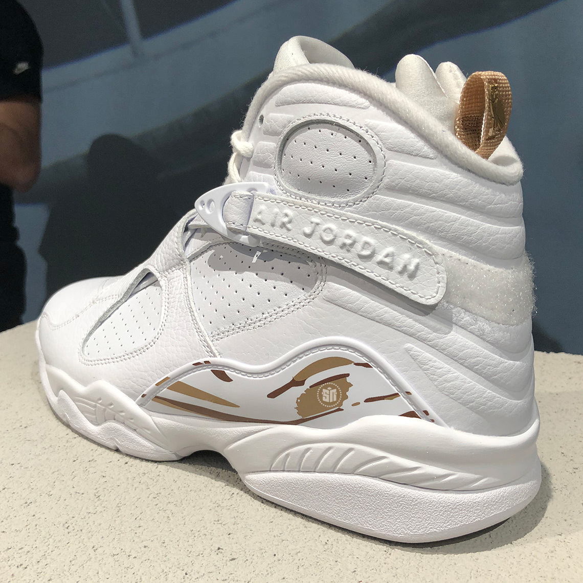Air Jordan 8 Ovo White Gold First Look 6