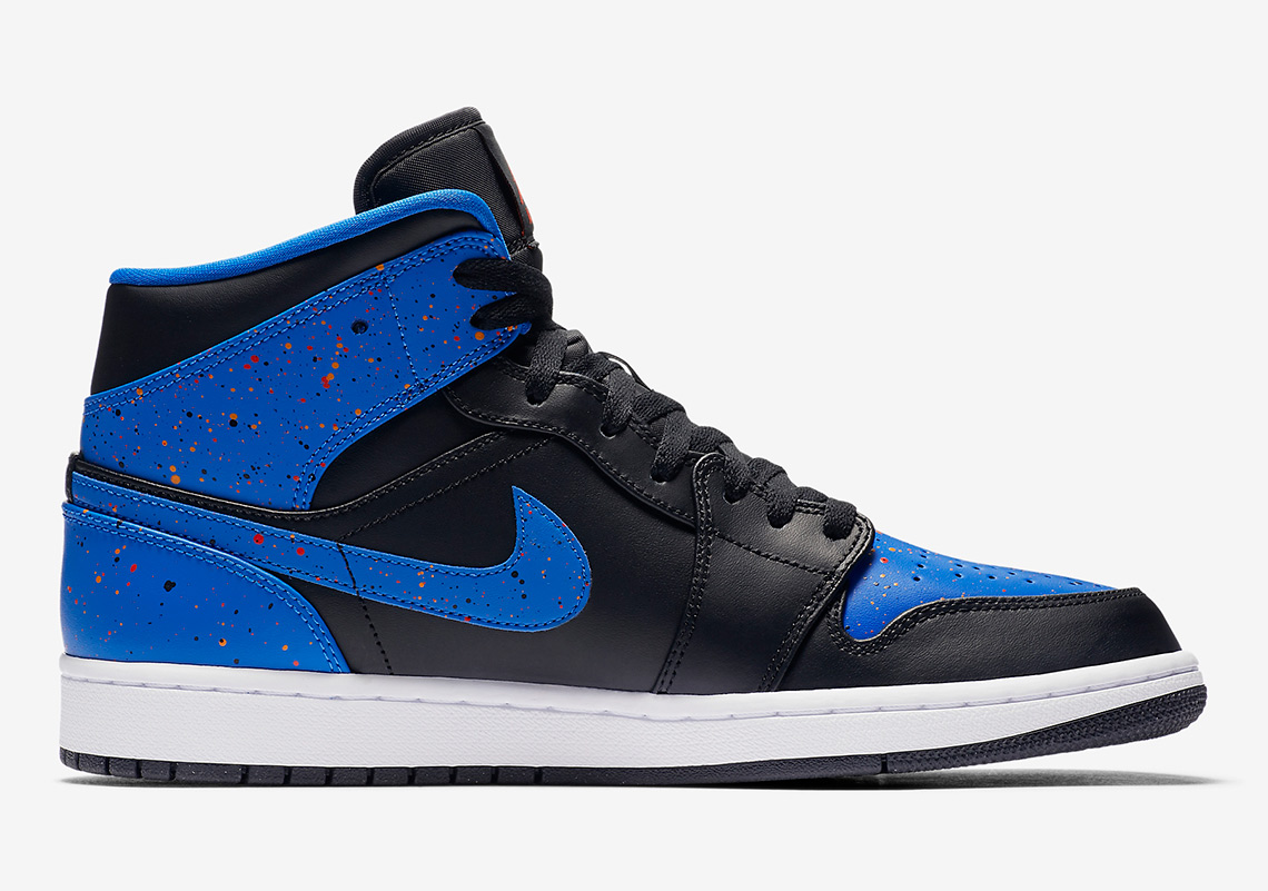 Air Jordan 1 Mid Royal Splatter 554724 048 6