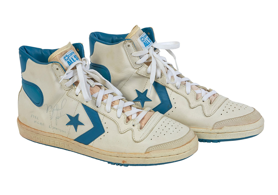 Michael Jordan's Game-Worn Converse Shoes From 1982 Are Up For Auction
