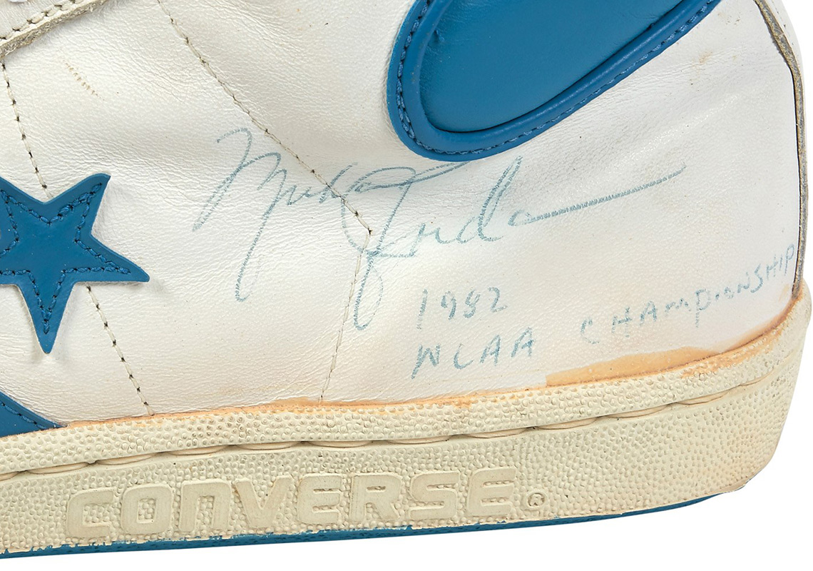 Michael Jordan Game Worn Converse 1982 Auction 5
