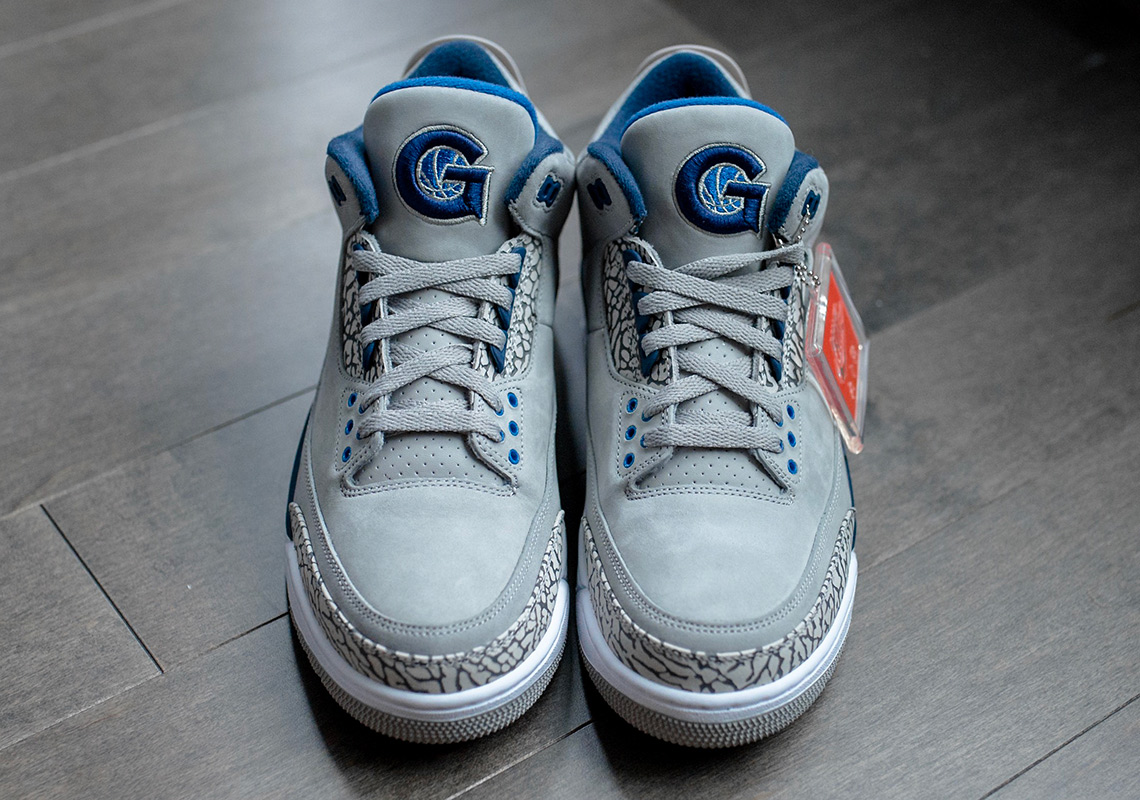 Air Jordan 3 College Pe Georgetown 4