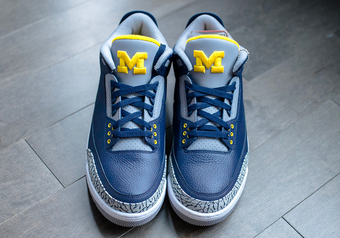 Air Jordan 3 College Pe Michigan 4