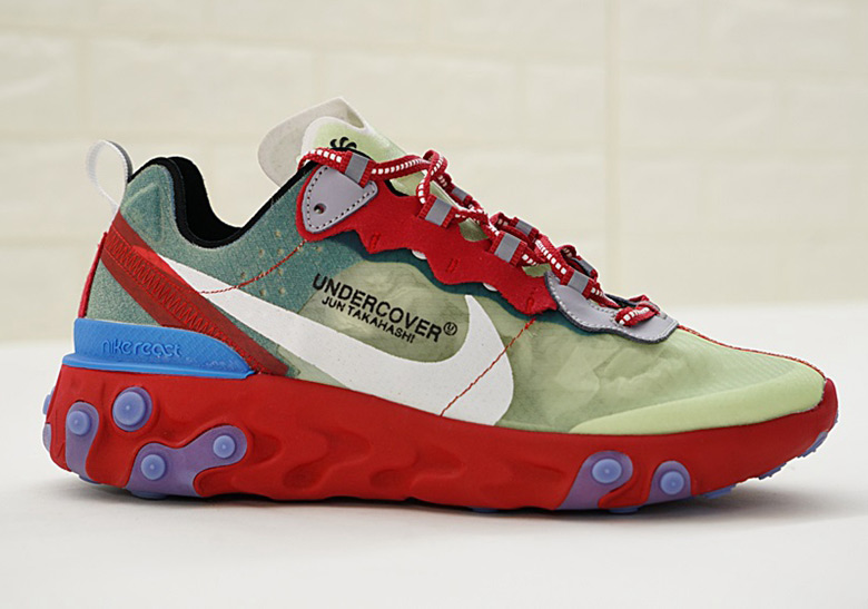 Nike Undercover React Element 87 Red Aq1813 339 2
