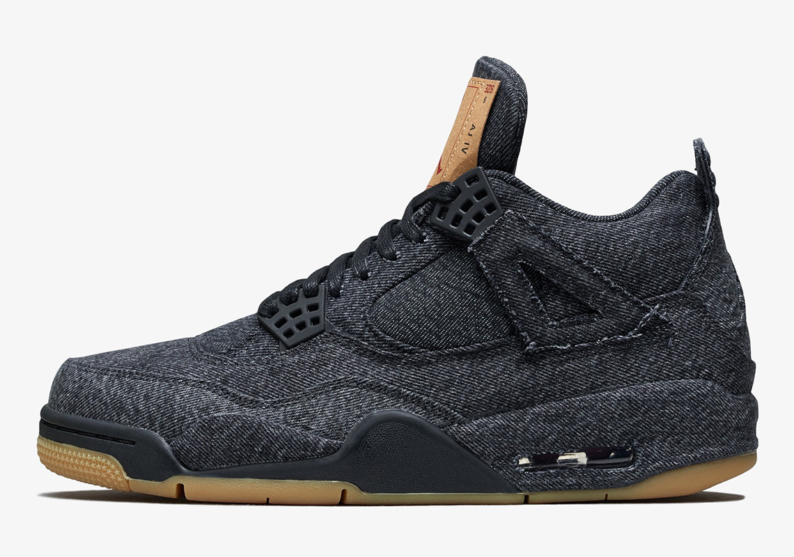 Air Jordan 4 Levis Black Ao2571 001 Official Images 2