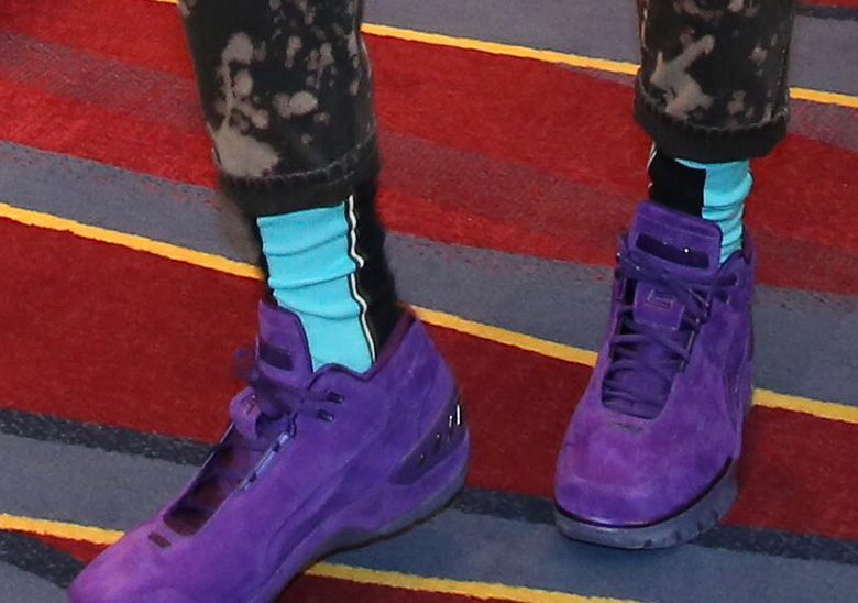 LeBron James’ Purple Nike Air Zoom Generation Are Literally Fire Proof