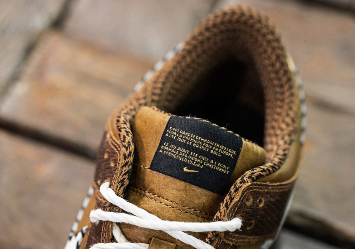 Nike Dunk Low Qs Paris Basketball Court Brown 6