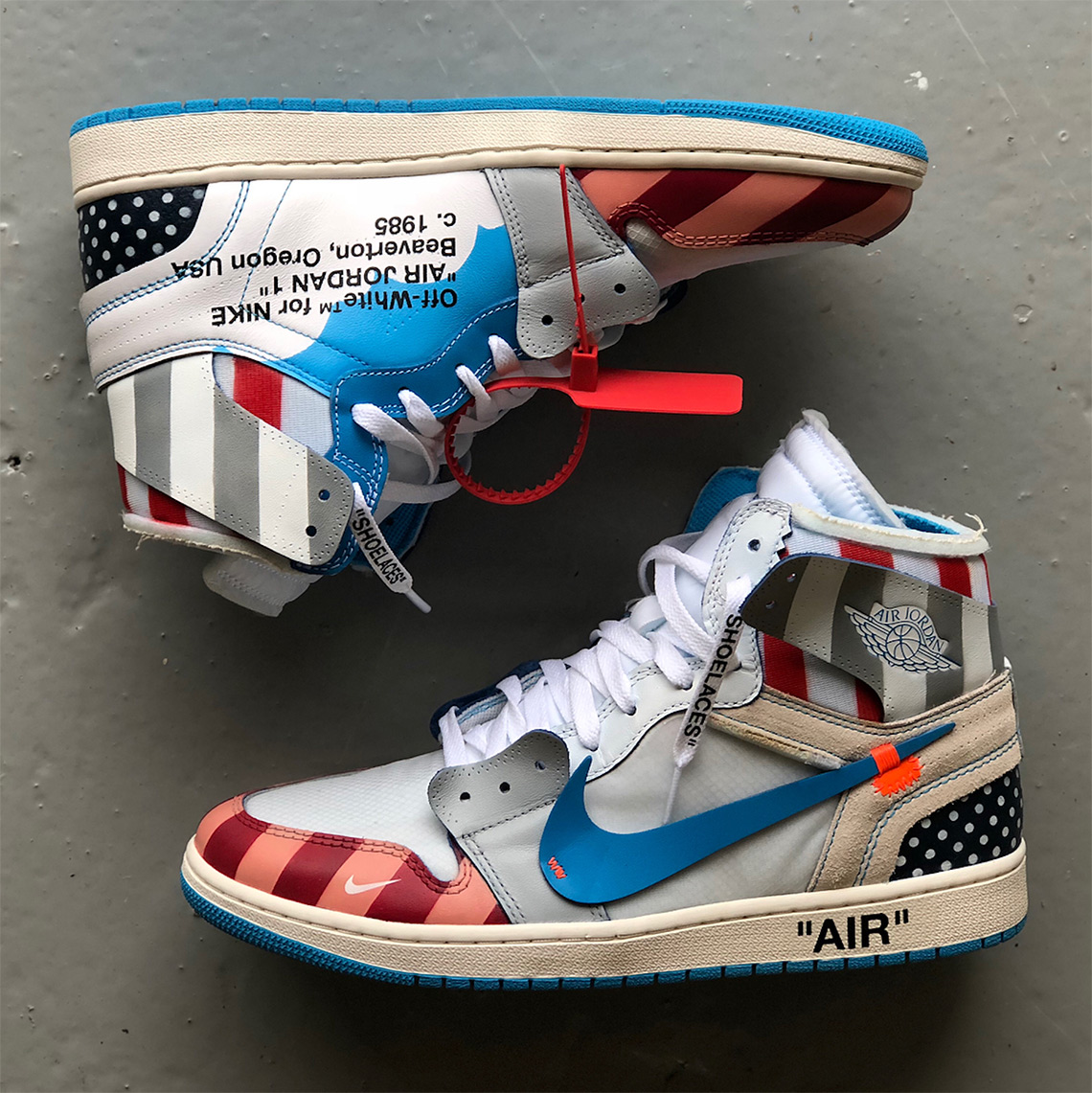 Air Jordan 1 Off White Parra Customs Mache 2