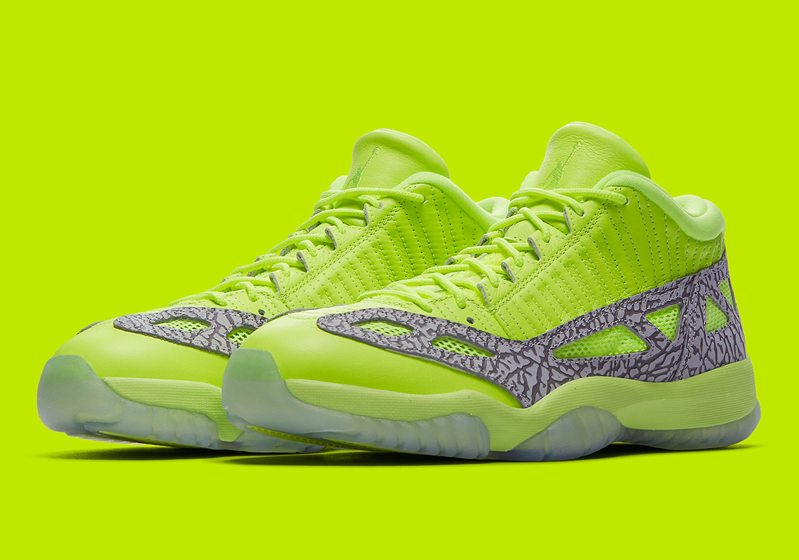 Air Jordan 11 Low IE “Highlighter” In Volt