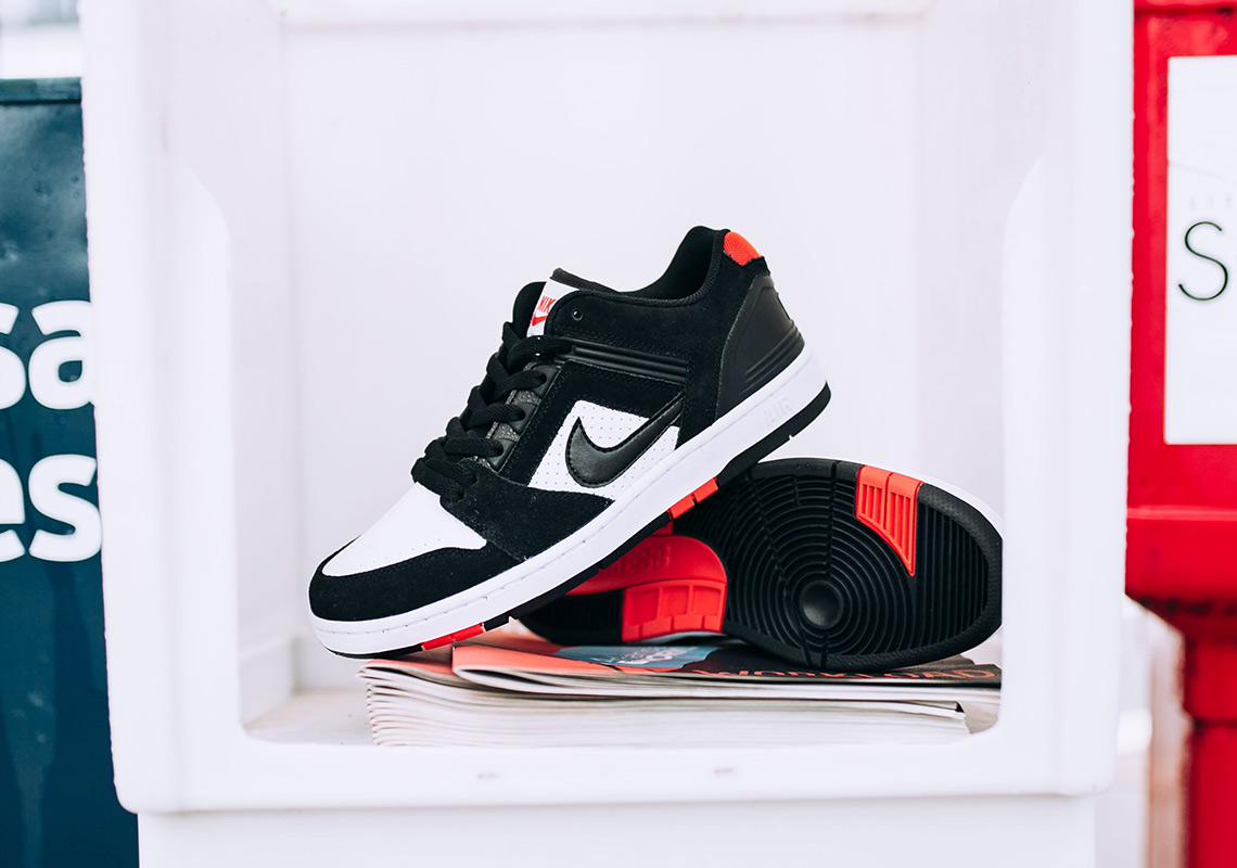 Nike SB Air Force 2 Low Arrives In "Bred" Colorway