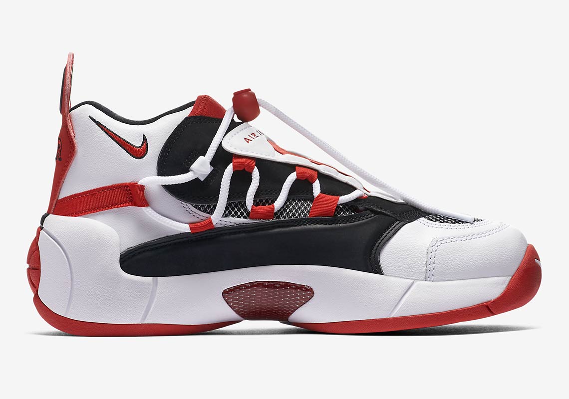 Nike Air Swoopes 2 917592 100 White Red 3