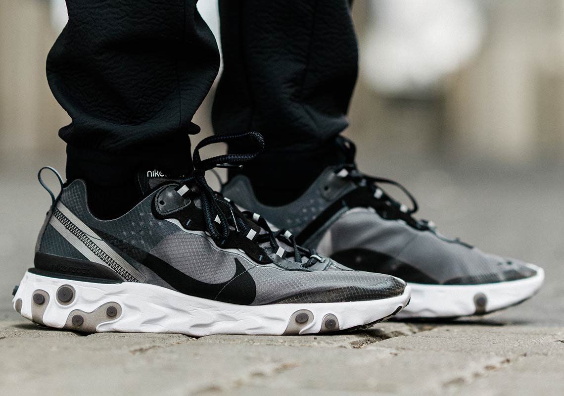 Nike React Element 87 Black Aq1090 001