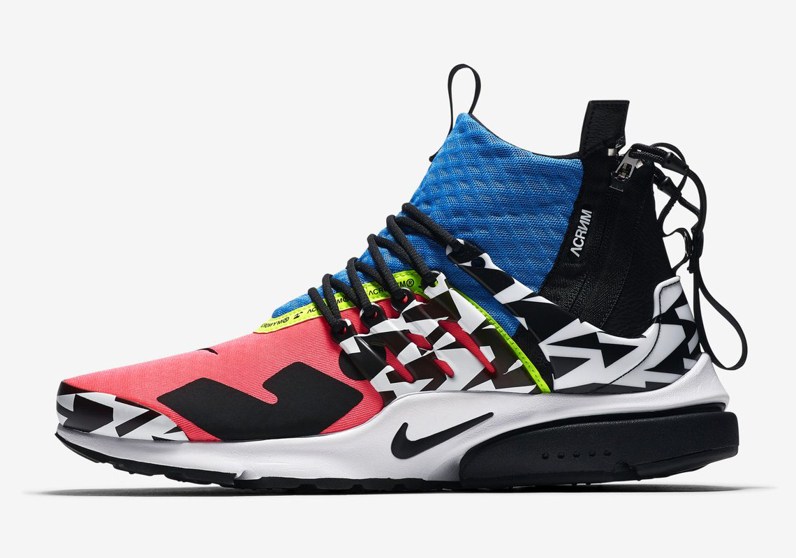 Acronym Nike Presto Mid Racer Pink Photo Blue White Black 1