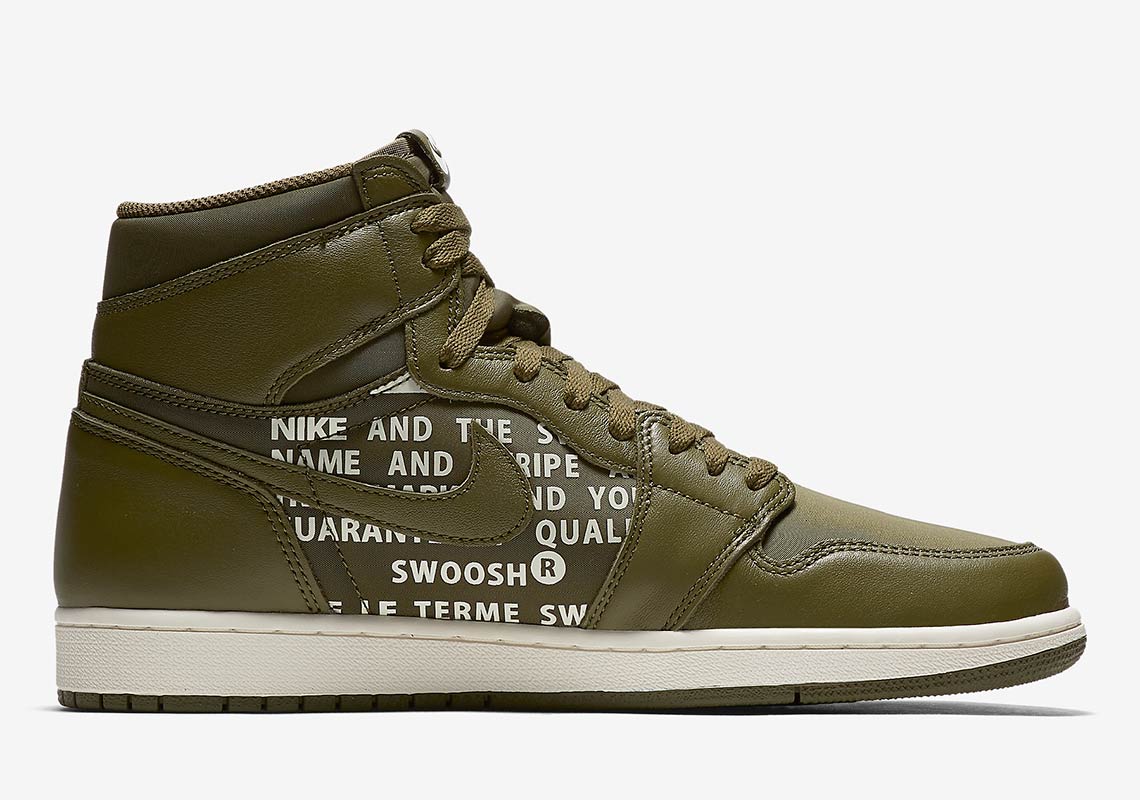 Air Jordan 1 High Olive 555088 300 1