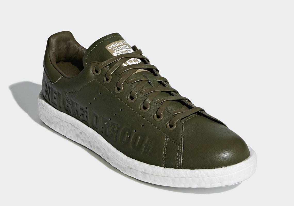 Neighborhood Adidas Stan Smith Boost Olive B37342 5